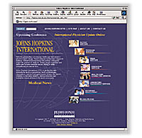 Johns Hopkins International Web Site