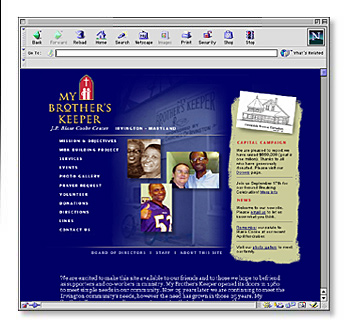 My Brother's Keeper Web Site
